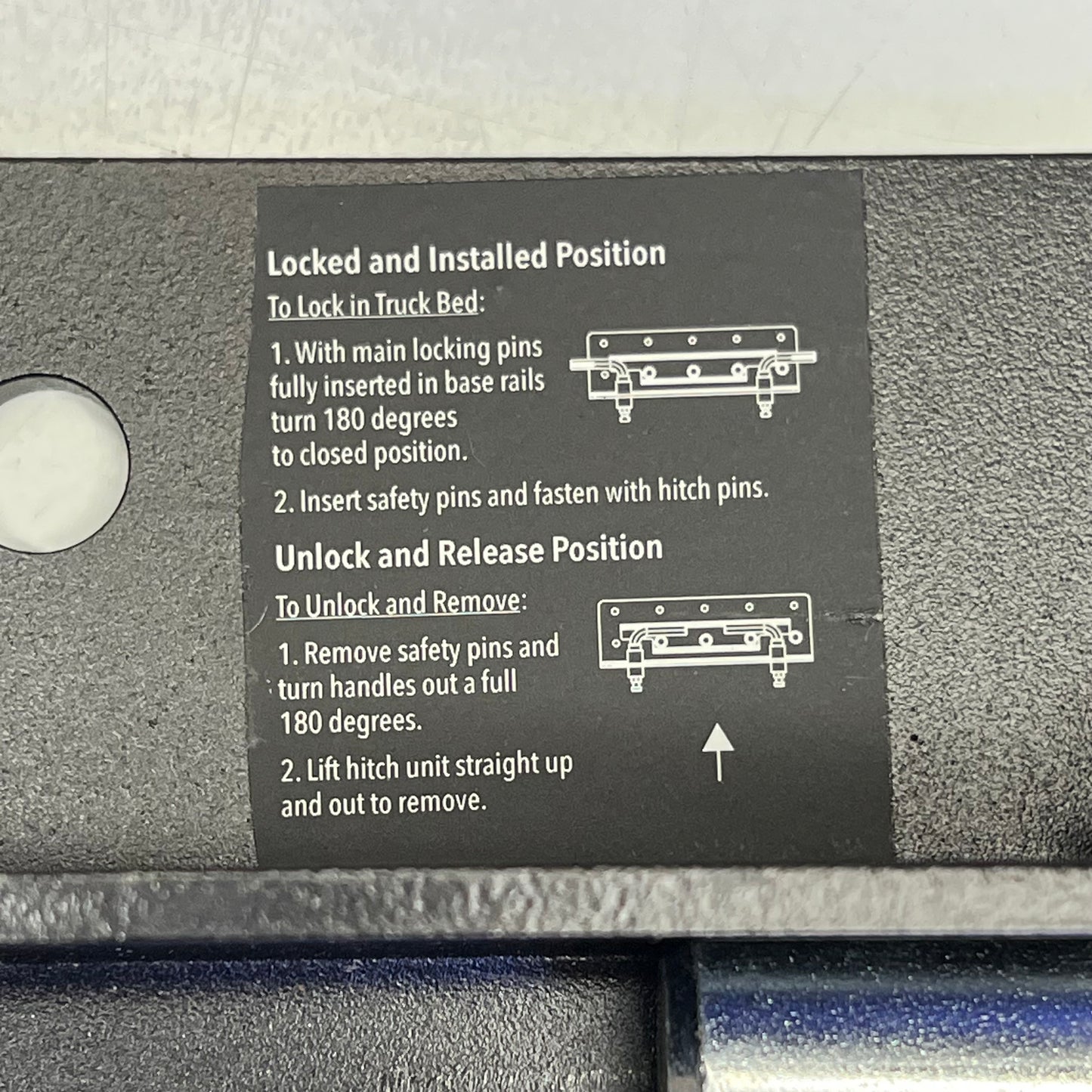 DEMCO Fifth Wheel UMS Adapter Plates Bolt-On Made In USA Black 6004