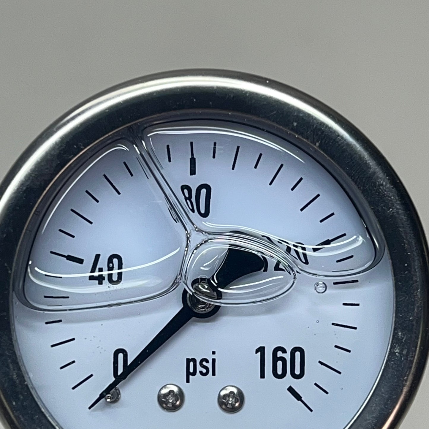 INDUSTRIAL CHOICE Stainless Steel Pressure Gauge 0-160 PSI 2.5" LS-160-2.5-SS-4