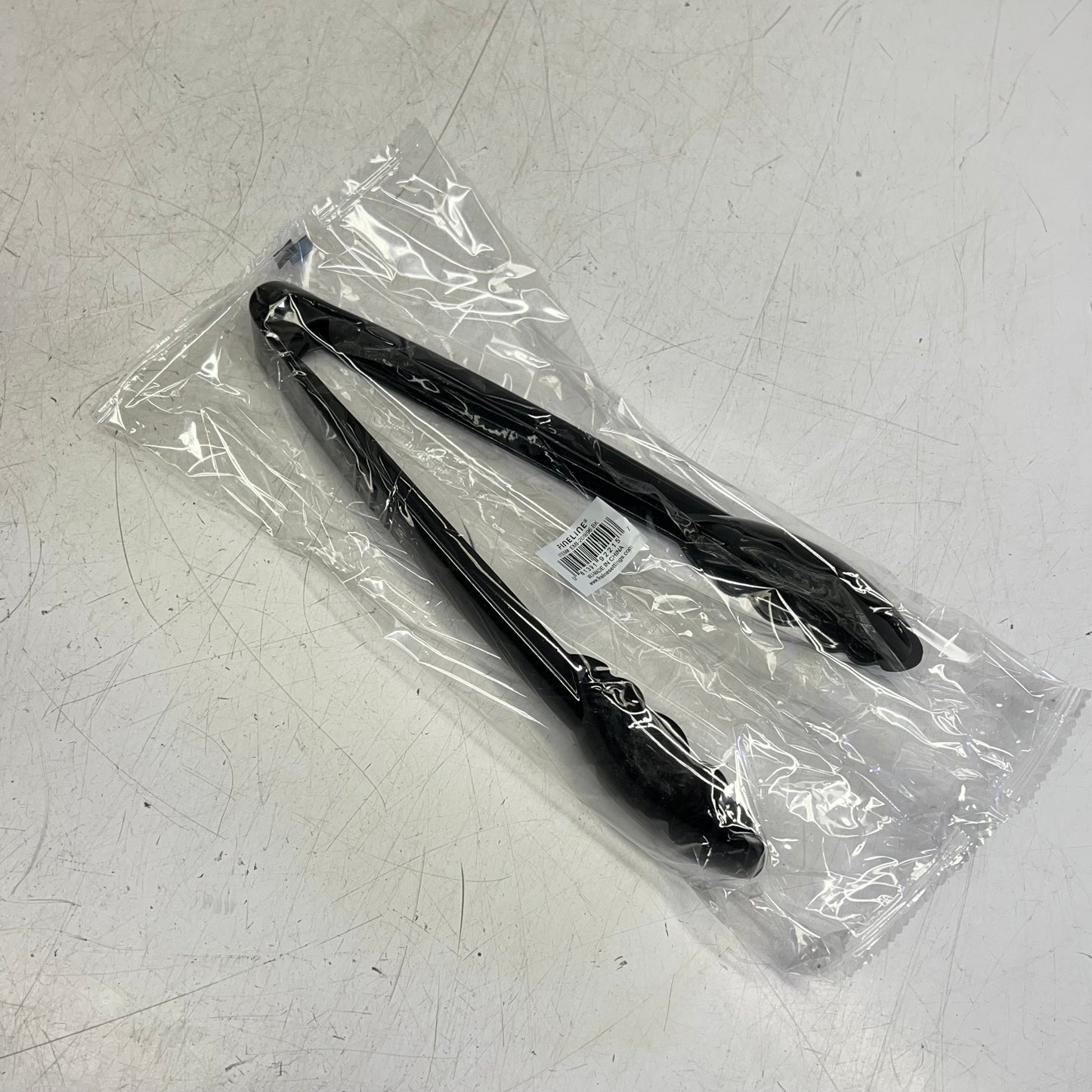 ZA@ FINELINE  (96 PACK) Heavy Duty Tongs  9" Black EMI-209/96.BK