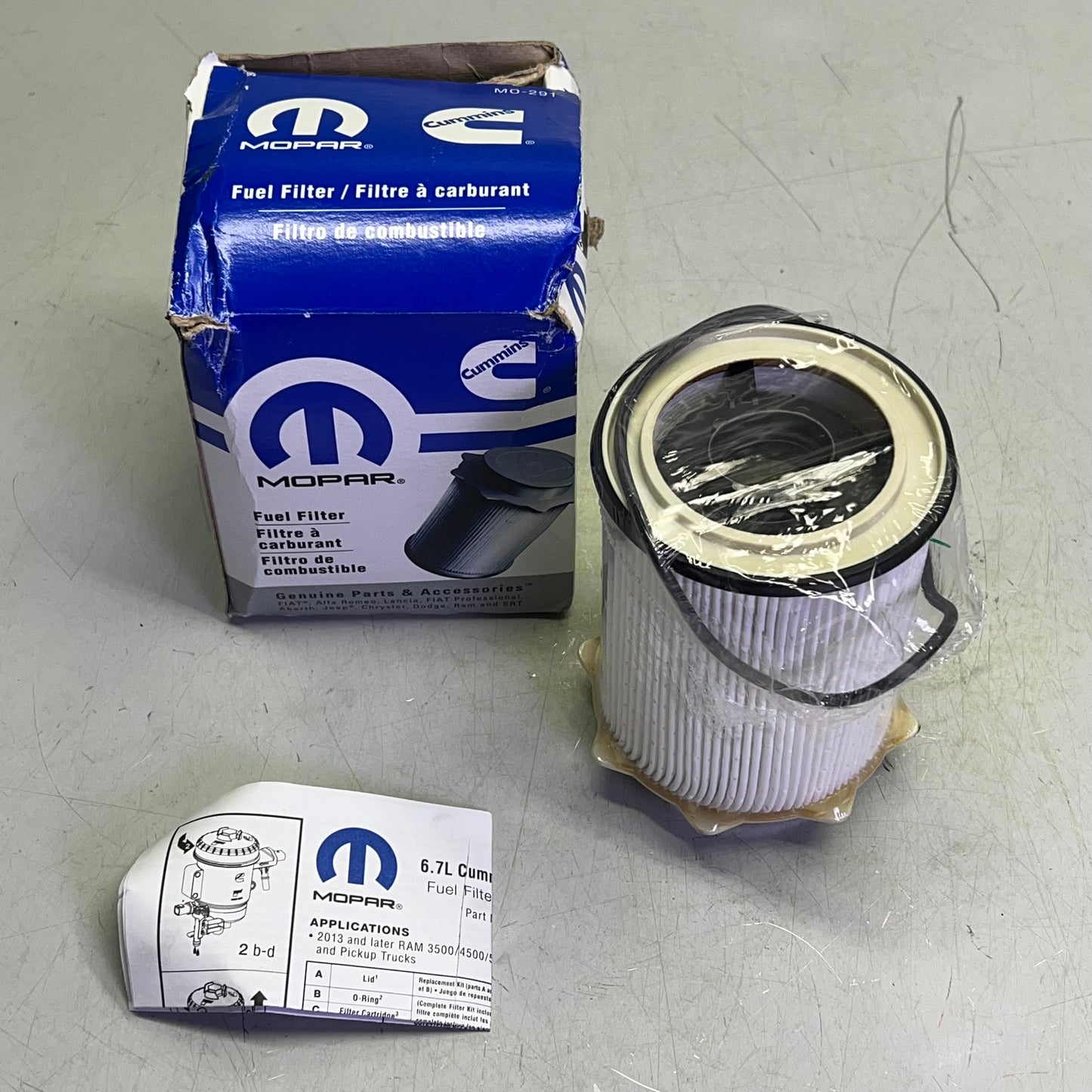 CUMMINS MOPAR Injection Fuel Kit W/ O-Rings For Ram Trucks R8545067AA