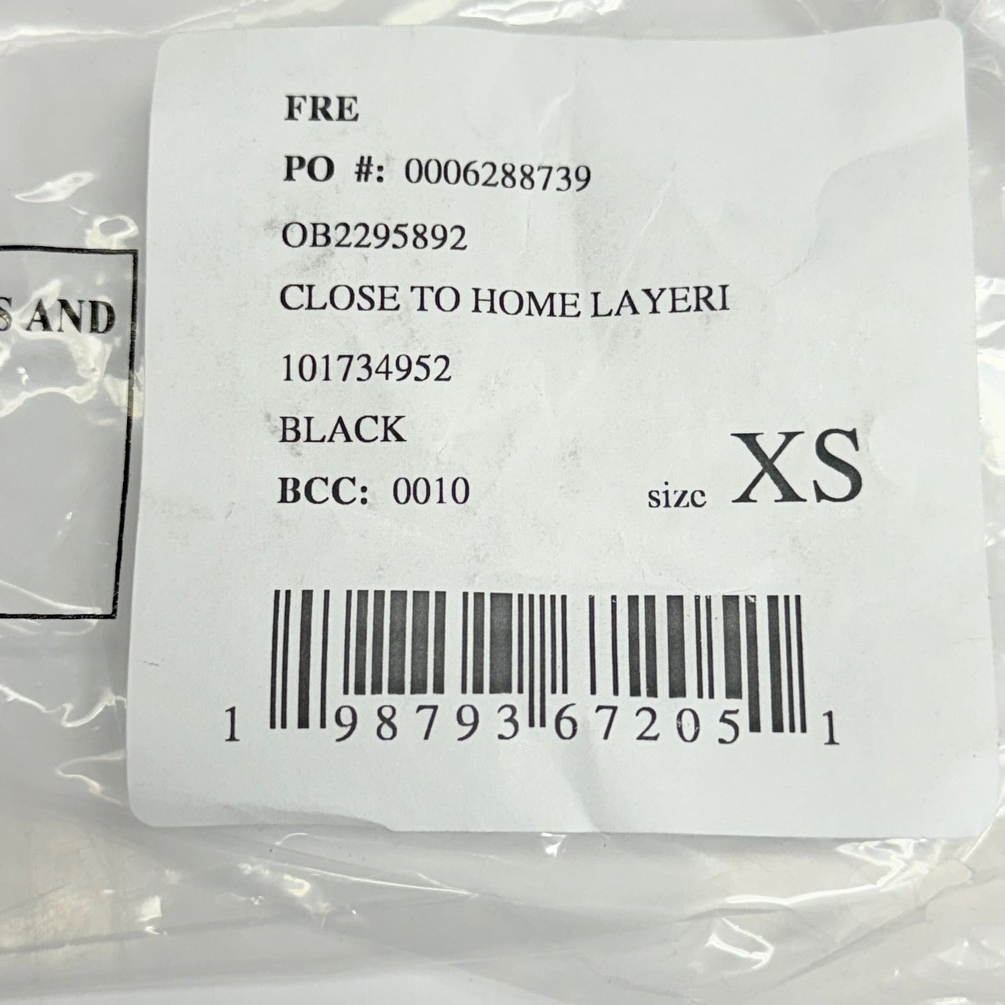 FREE PEOPLE Close To Home Layering Top With Ribbed Texture Sz Xs-Black 101734952