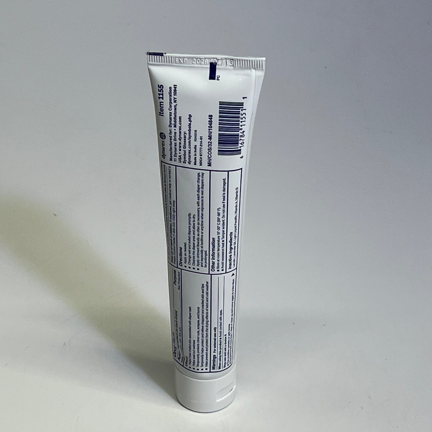 ZA@ DYNAREX (2 PACK) Vitamins A&D Ointment Diaper Rash & Skin Protectant 4oz BB 04/28 D