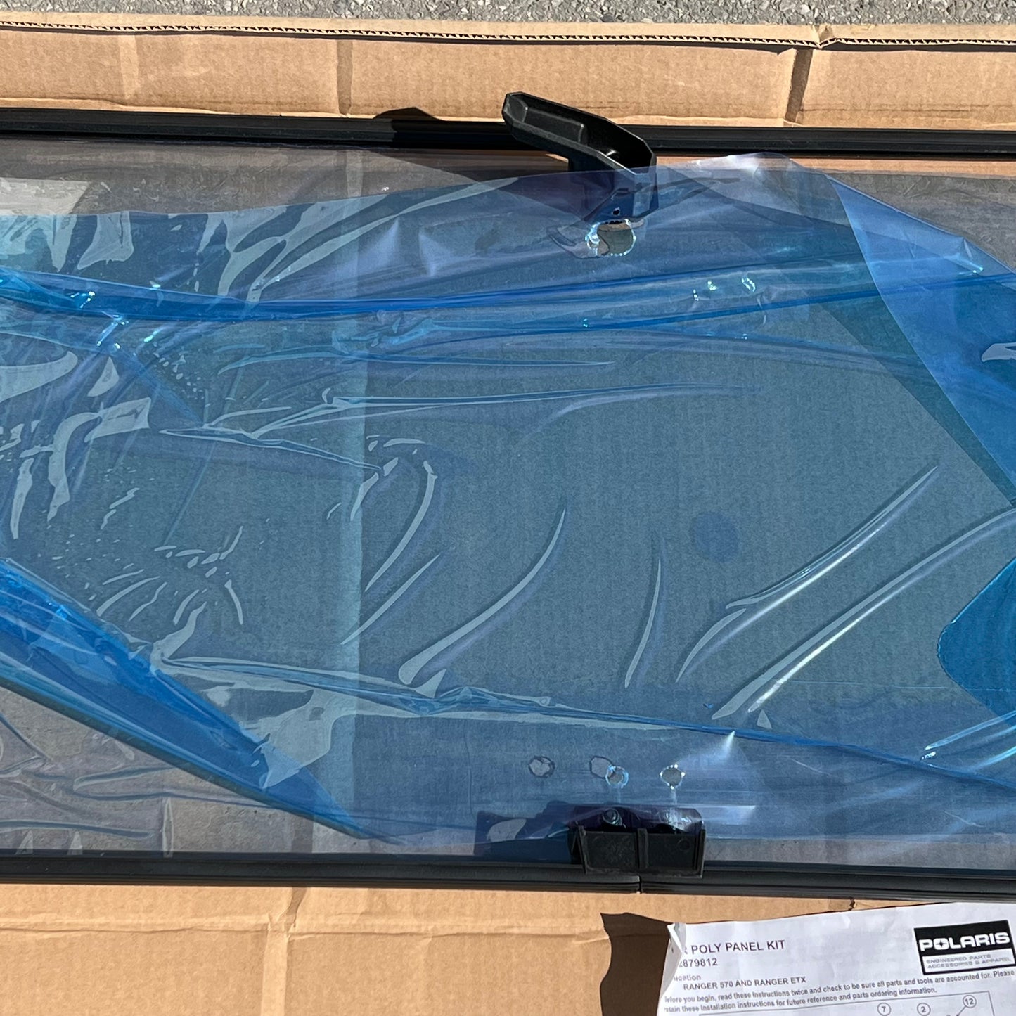 POLARIS Lock & Ride Rear Window Polycarbonate for Ranger Utv Black 2879812