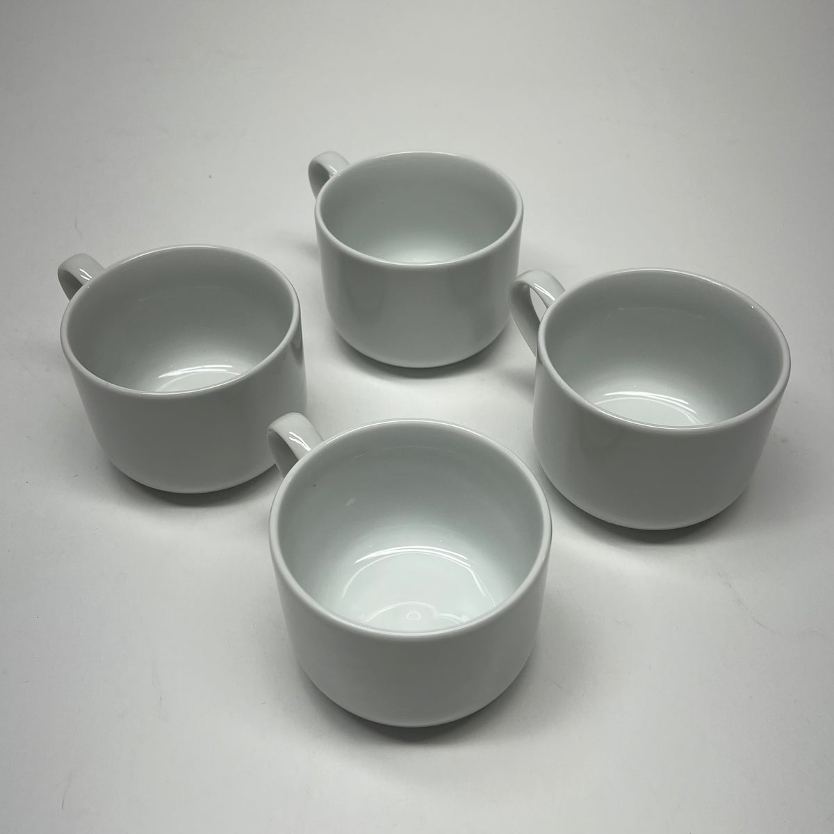 PILLIVUYT (4 PACK) Heirloom Sancerre Porcelain Breakfast Cup White 3.5 Dia 9oz