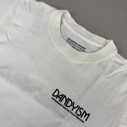 MODERN DANDY Gents Short Sleeve Crew Neck Top Men's SZ S White M-WAL836S Collection By AC Miller