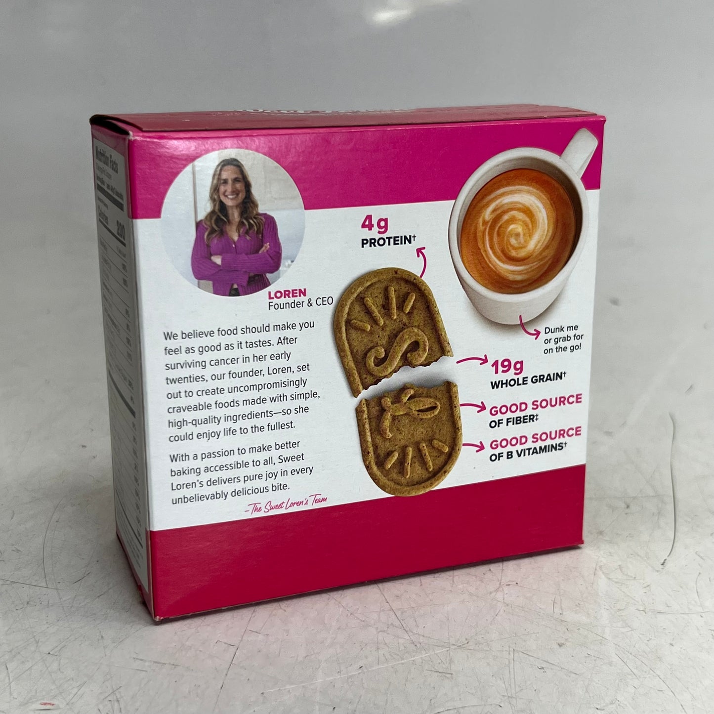SWEET LOREN'S (2 PACK of 5) Cinnamon Sugar Breakfast Biscuits 1.6 oz BB 12/26