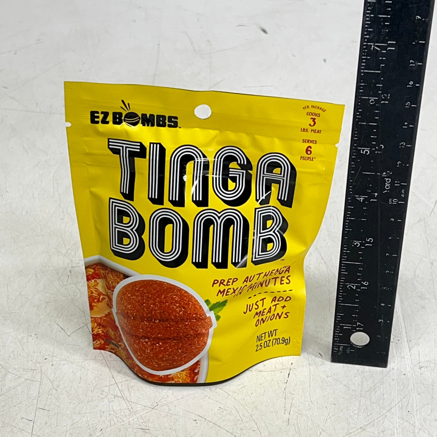 EZ BOMBS (3 PACK, 3 Each) Tinga Bomb Seasoning Authentic 2.5oz Red BB 09/27