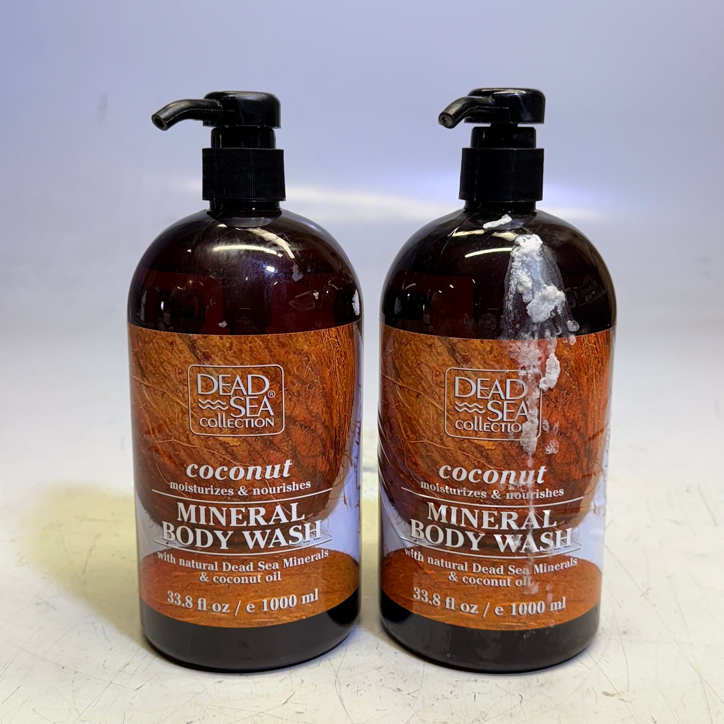 ZA@ DEAD SEA COLLECTION (2 PACK) Coconut Mineral Body Wash Moisturizes 33.8 Fl Oz (As-Is)