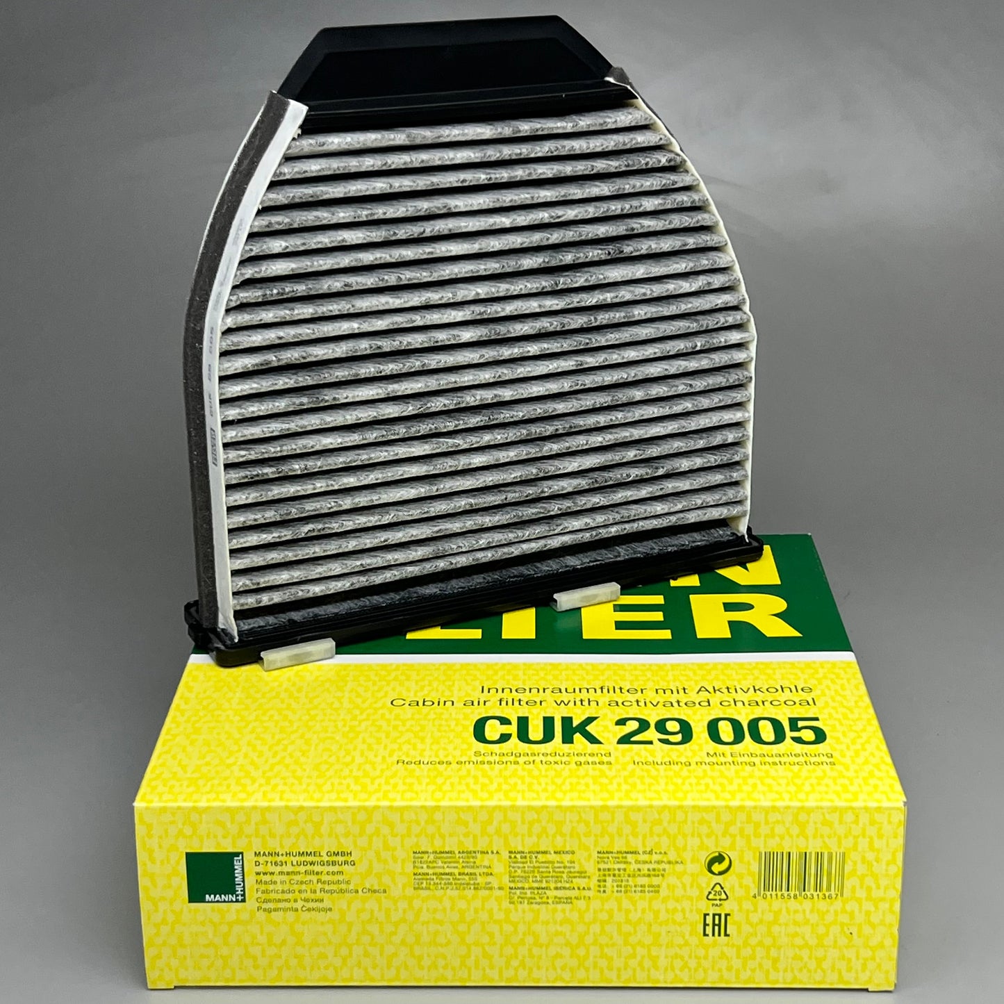 MANN FILTER Cabin Air Filter Components for Mercedes-Benz MODEL CUK29005