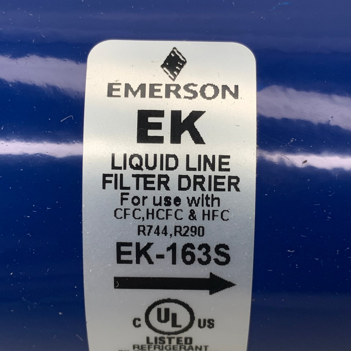 EMERSON Liquid Line Filter Drier, Compacted Bead EK163S - 3/8" 16 in³ 047614