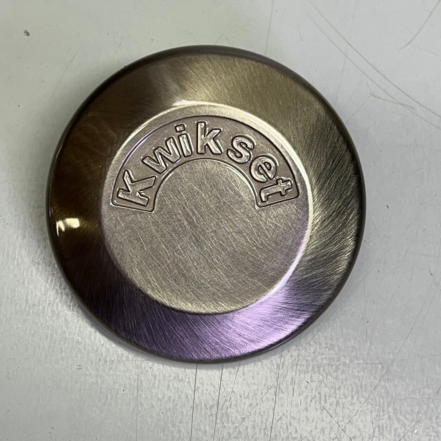 KWIKSET One Sided Deadbolt 667 15 RCAL 2 3/8" Backset Satin Nickel 96670-016