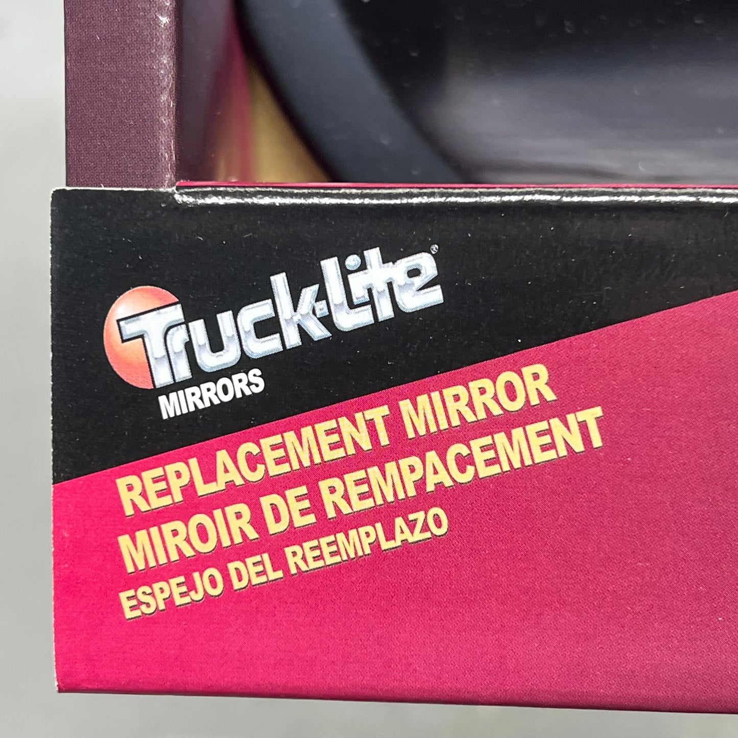 TRUCK LITE (2 PACK) Round Universal Mount Replacement Mirror 6" Black 97820
