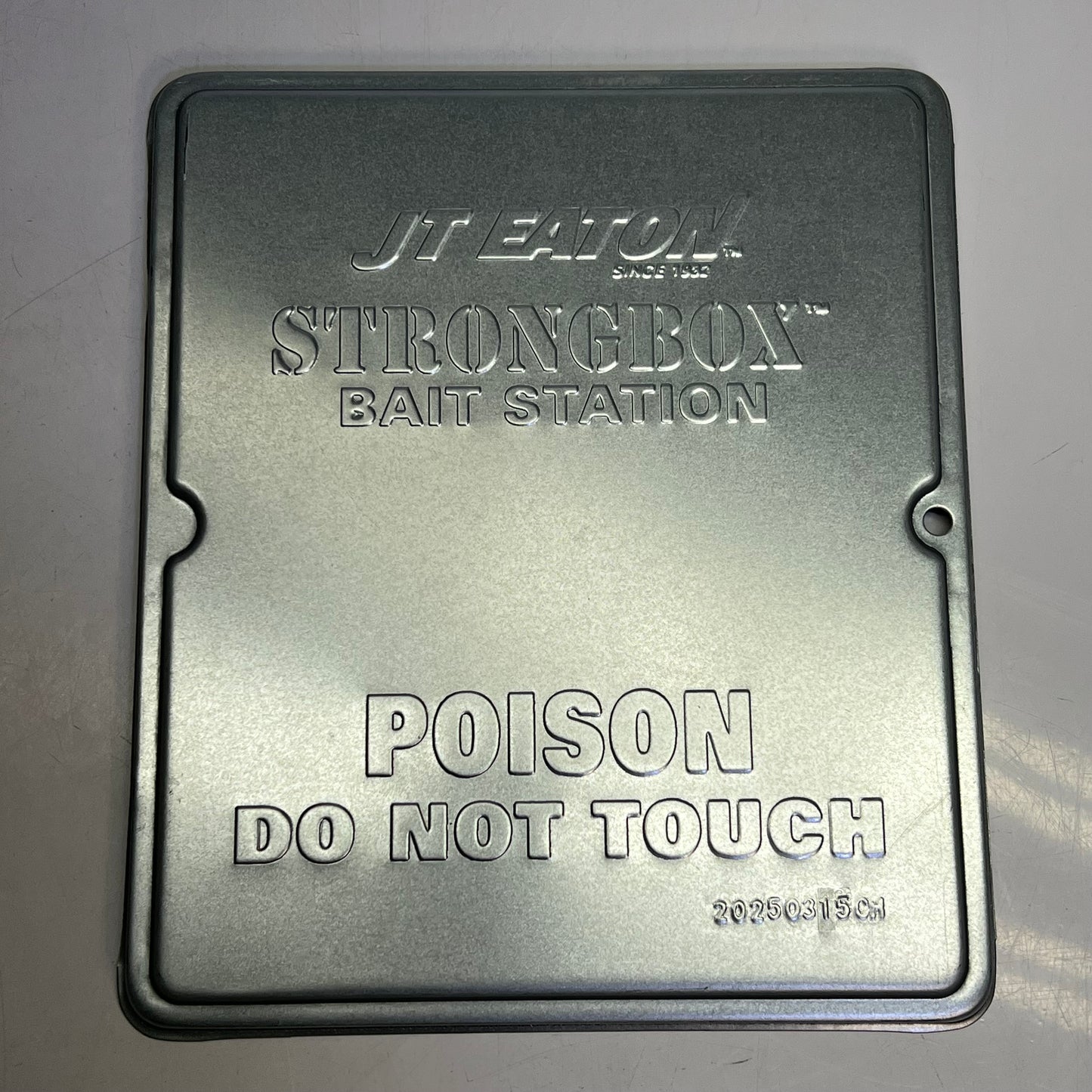 JTEATON (12 PACK) Replacement Lid Strongbox Bait Station 10"x8" Silver XBS910LID