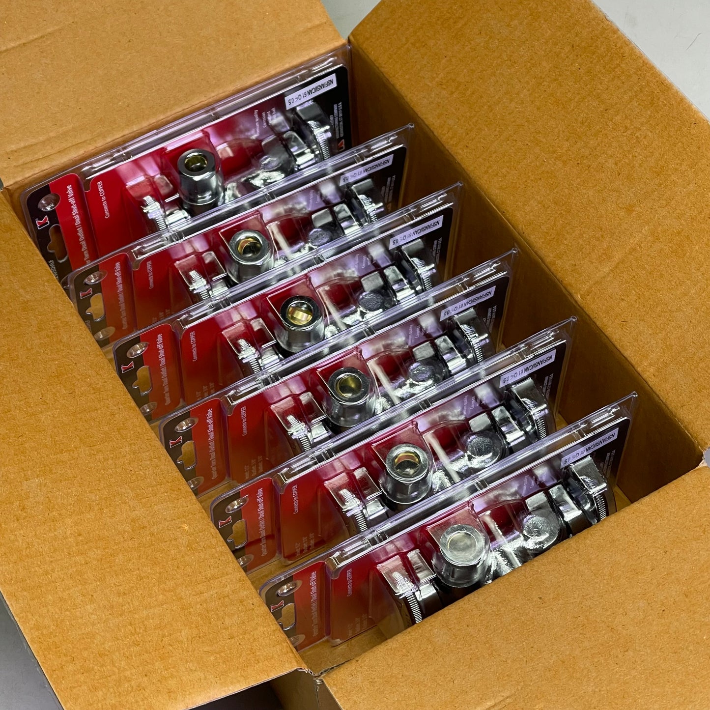 KEENEY Quarter Turn 3-Way Dual Shut-off Valve 5/8"OD x 3/8"OD x 3/8"OD K2903DHLF