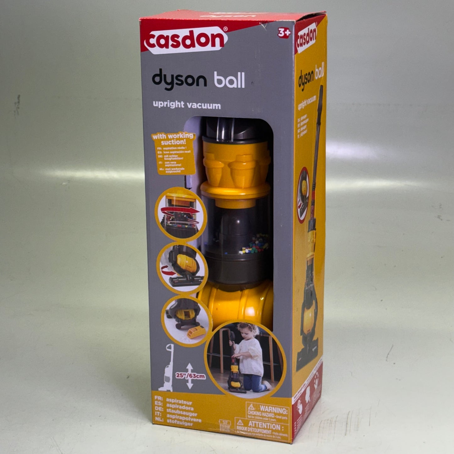 CASDON Dyson Ball Miniature Dyson Ball Replica For Children Aged 3+ 25"H Yellow 64150