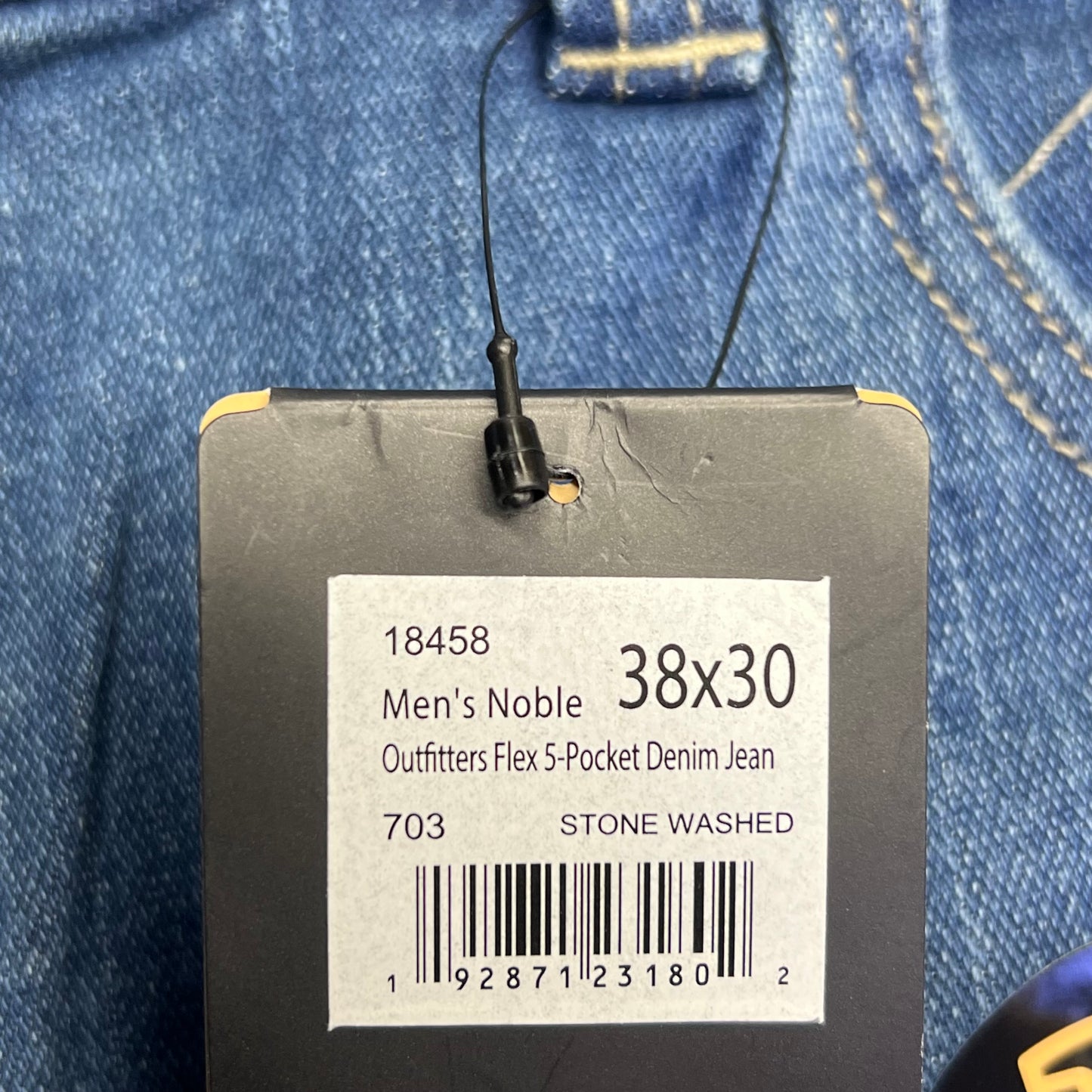 NOBLE OUTFITTERS Flex Denim 5-Pocket Work Pant Men's Sz 38x30 Stonewash 18458