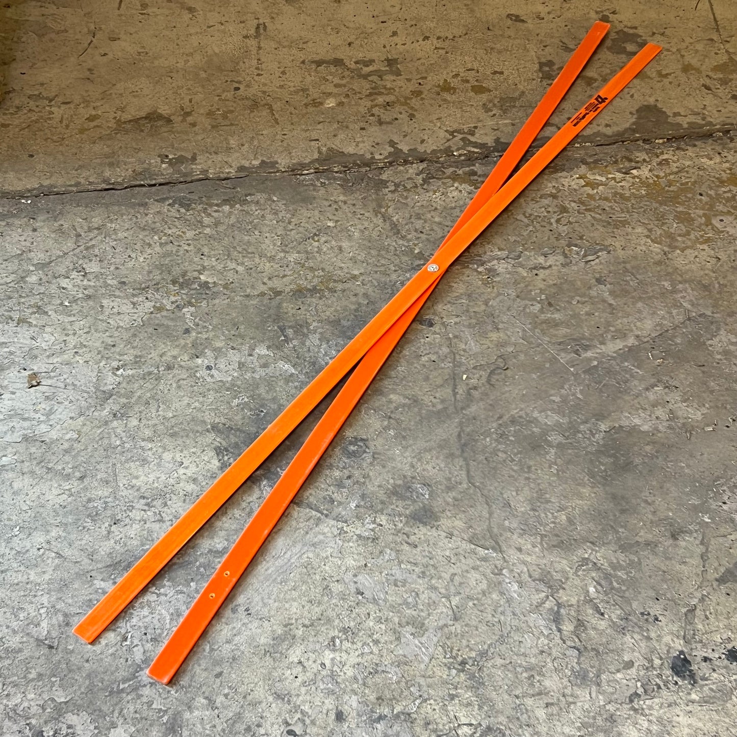 TRAFFIX SIGN Orange Skate Rails Sz 66.5"L x 1.2"W Y211548