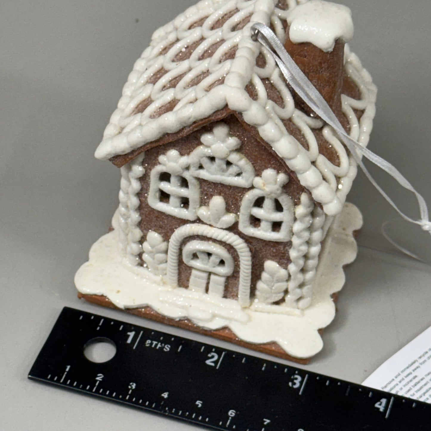 RAZ IMPORT (12 PACK) Assorted Lighted Gingerbread House Ornaments 4.25" 4416149