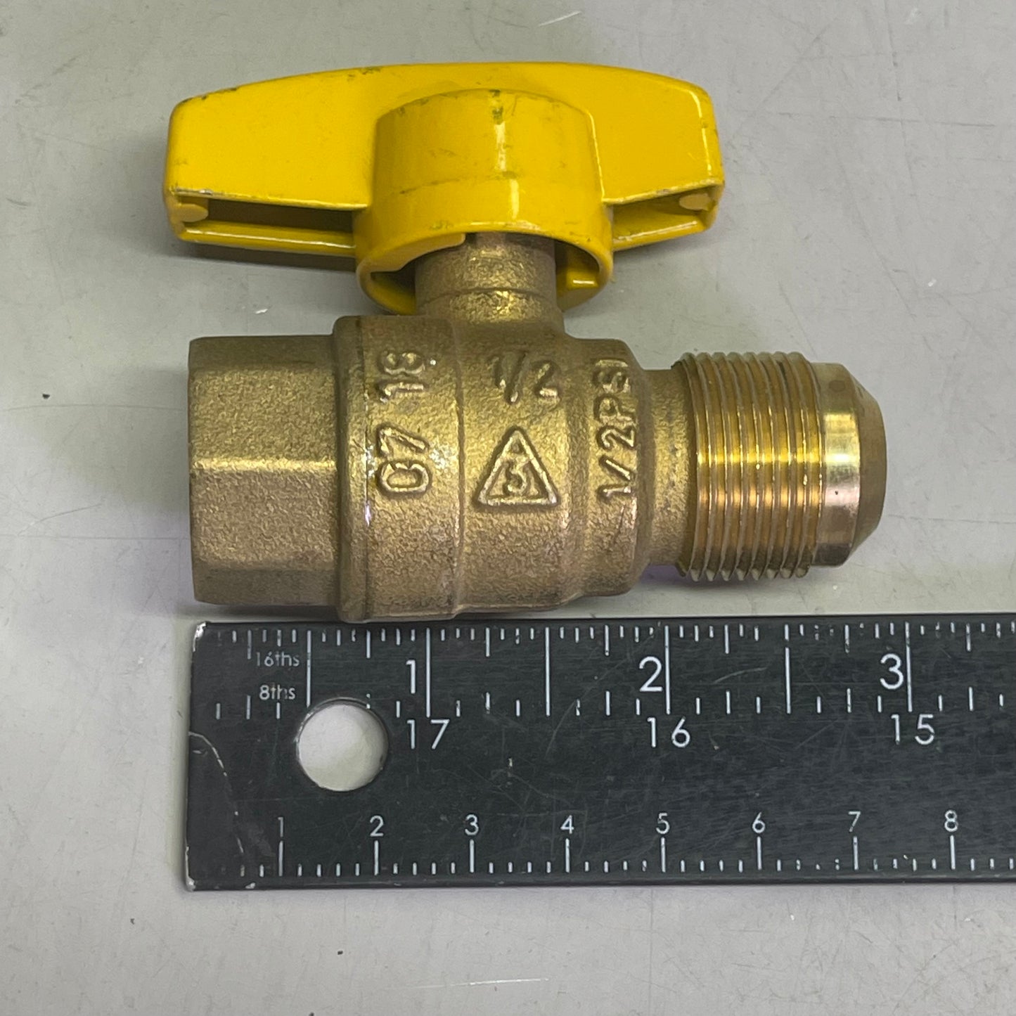 BRASSCRAFT (5 PACK) Gas Ball Valve Flare x FIP Straight 5/8" OD x 1/2" Brass