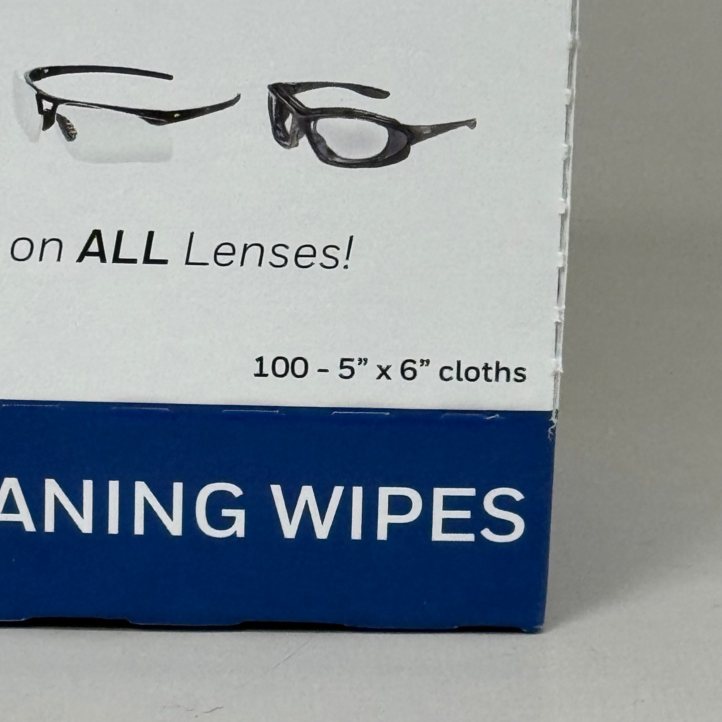 HONEYWELL UVEX (100 PACK) Clear Plus Lens Cleaning Wipes 5" x 6" S470