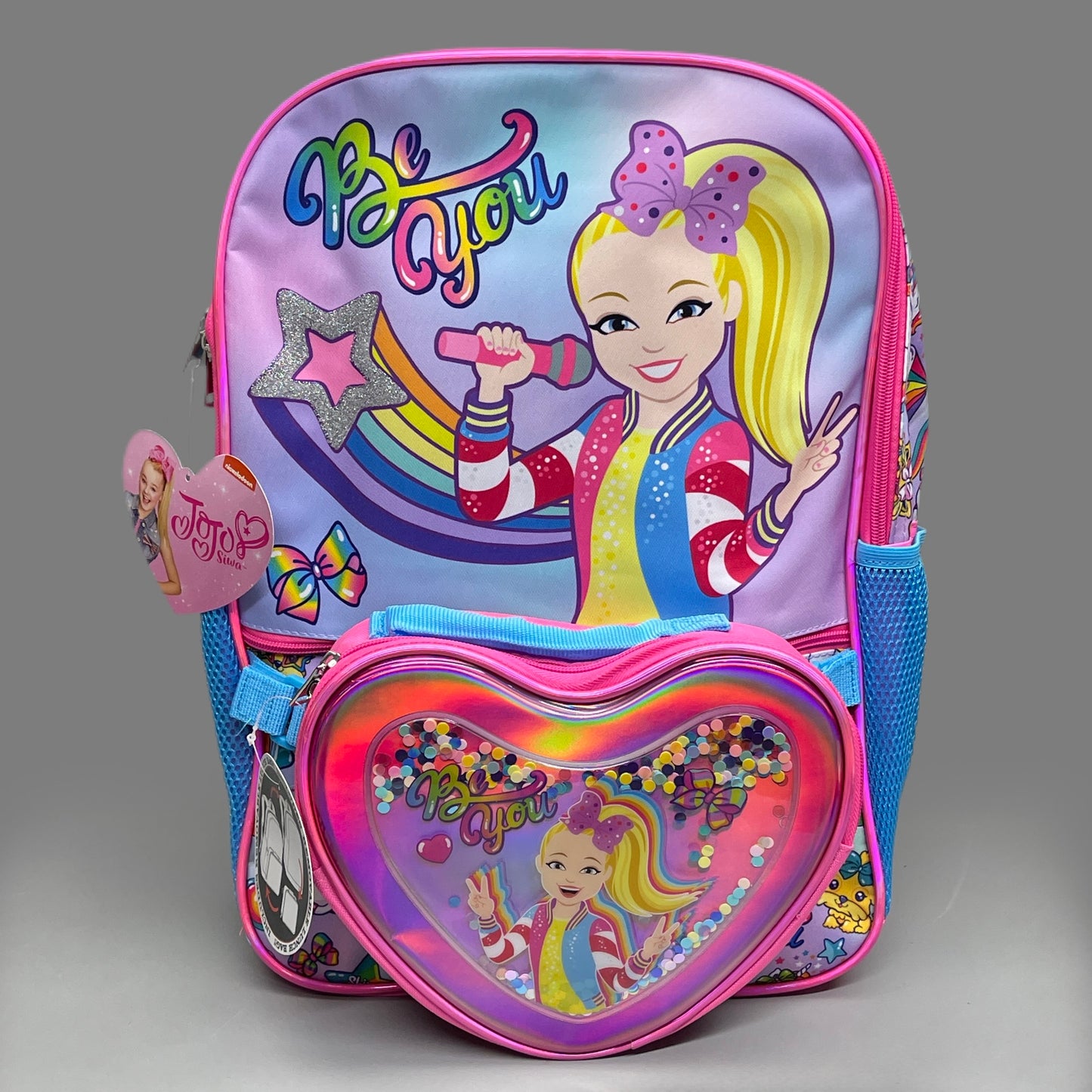 ACCESSORY INNOVATIONS JOJO Siwa Nickelodeon “Be You” Backpack & Lunch Bag Pink