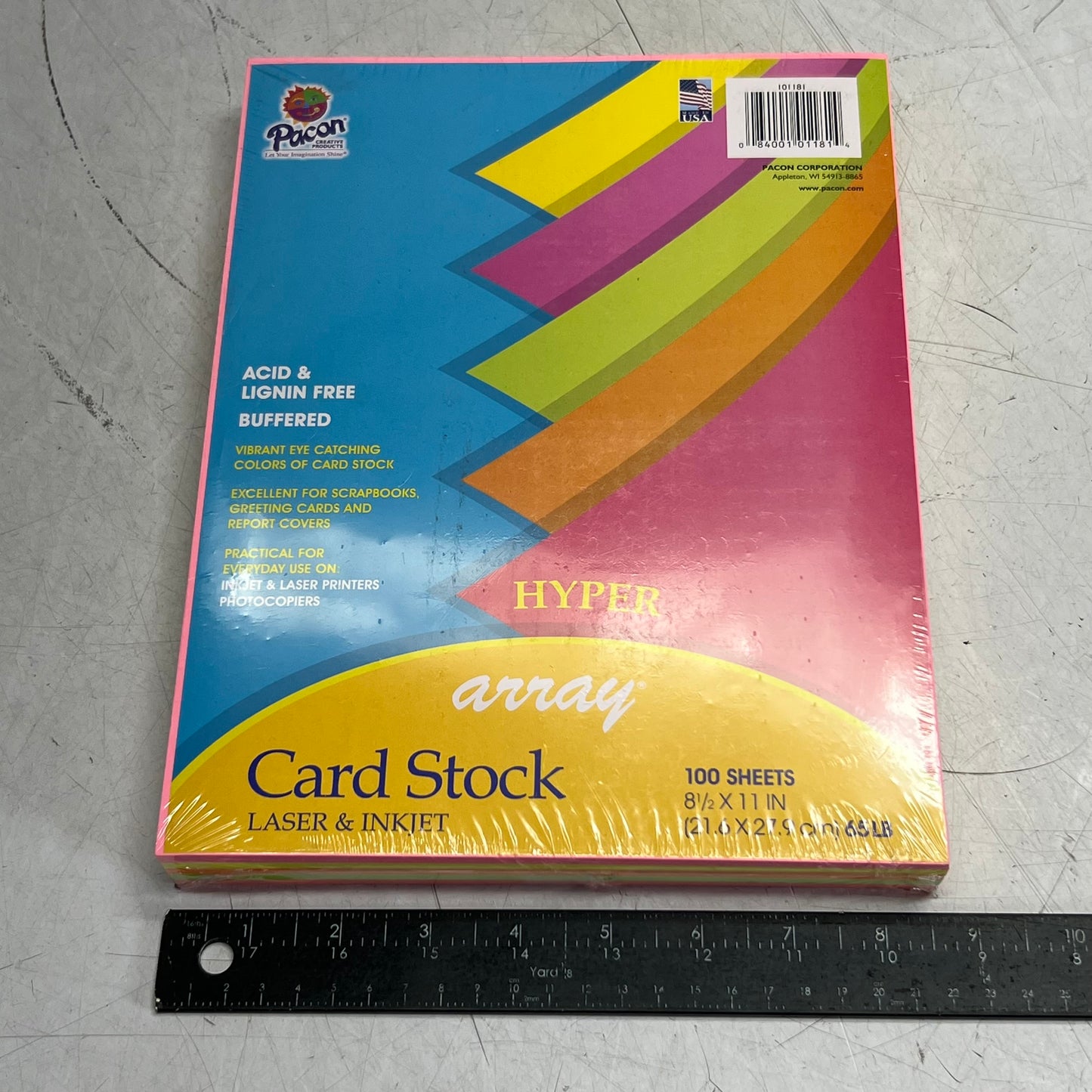 PACON (100 Sheets) Laser & Inkjet Multi Purpose Paper Sz 8-1/2" x 11", I0II8I