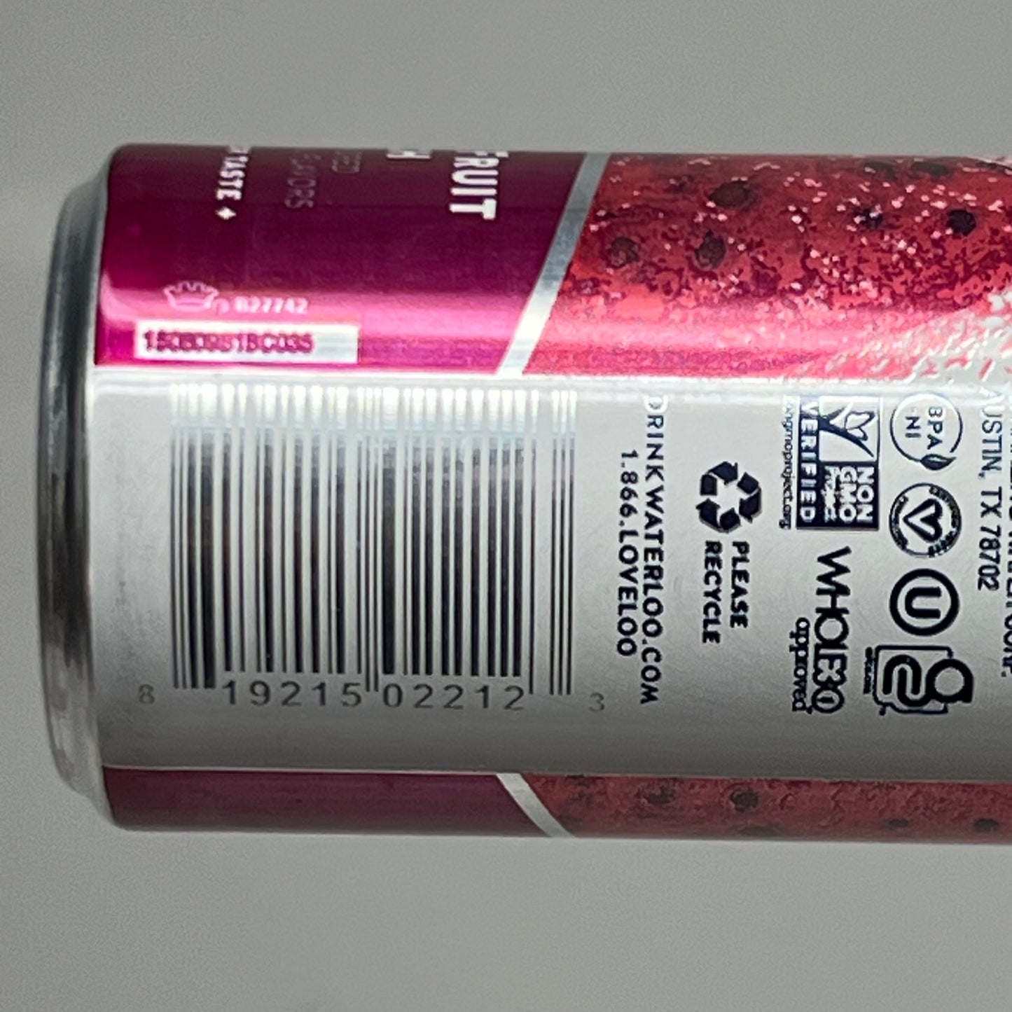 ZA@ WATERLOO (24 PACK) Dragonfruit Punch Still Water 12 fl oz. BB 02/27