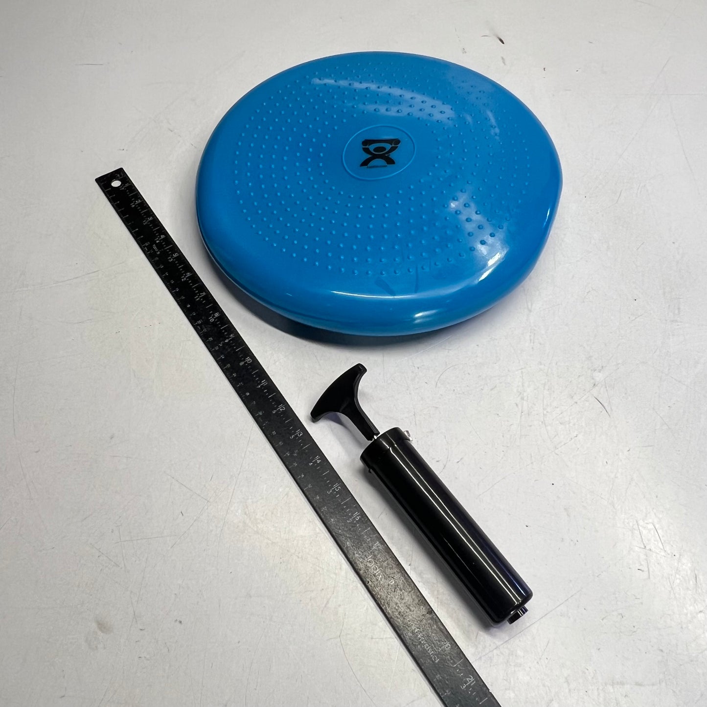 CANDO Sitting Or Standing Inflatable Balance Disc For Balance Training 14" Blue