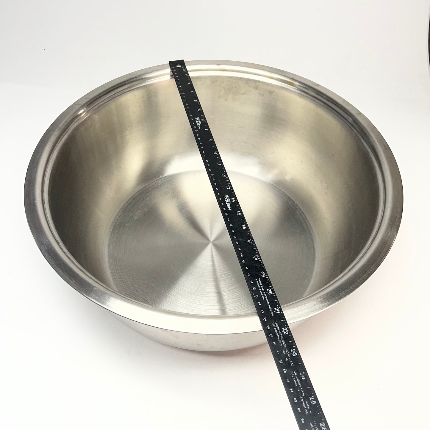 ZA@ Large Stainless Steel Mixing Bowl  22"x22"x8" Silver 616607