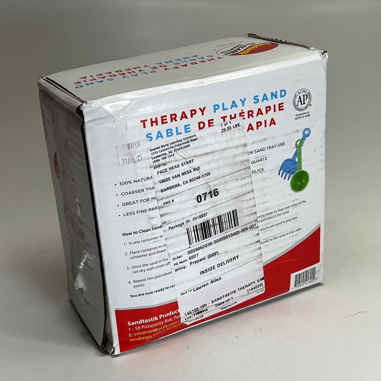 ZA@ SANDTASTIK (25 PACK) Therapy Play Sand Non-toxic Luxurious & Soft White