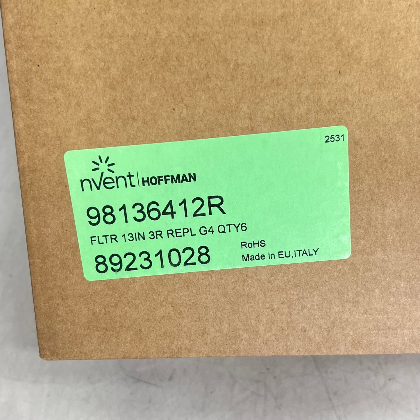 NVENT (24 PACK) Hn 3r Mount Filter Fans Replacement Filters 12x12x0.4 98136412R