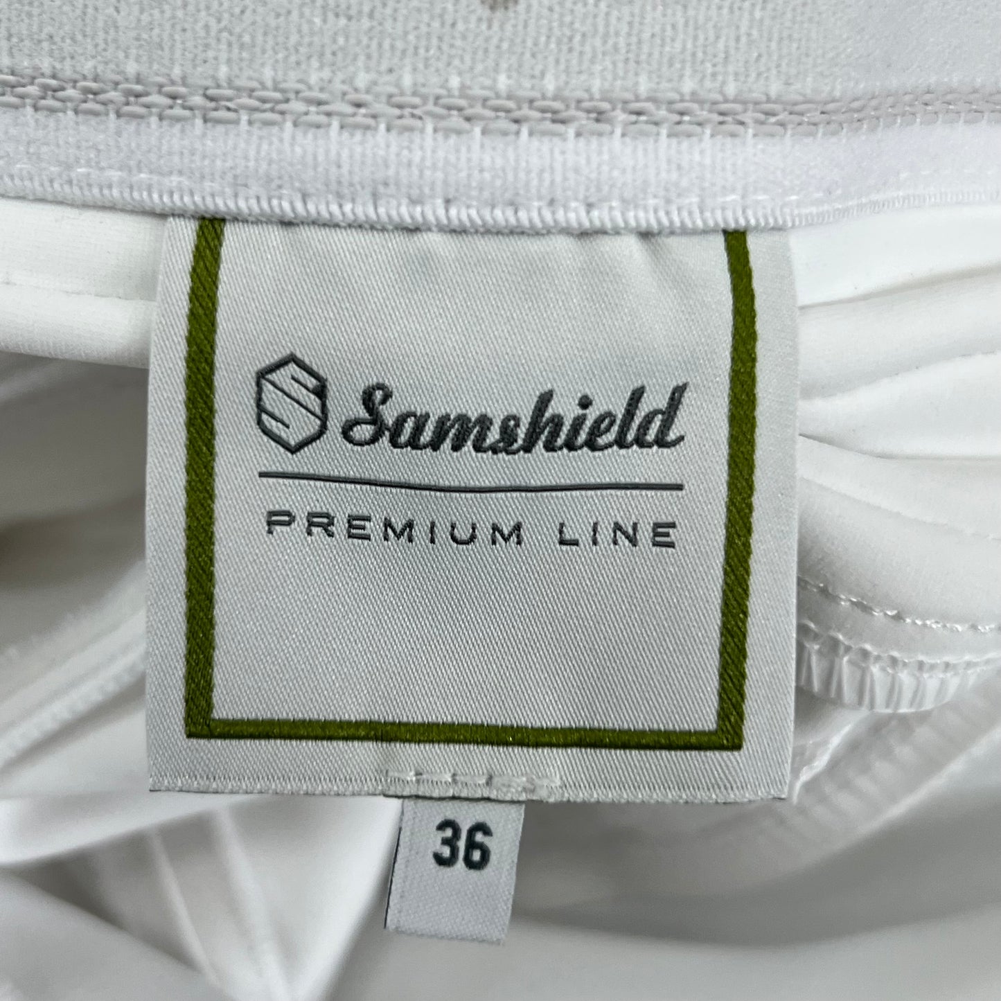 SAMSHIELD Omega Equestrian Pants Women's Sz US 26, UK 8, FR 36 White