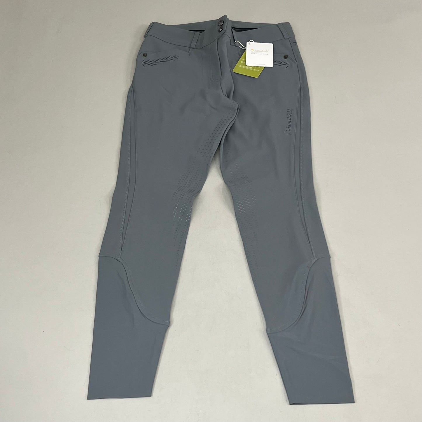 SAMSHIELD Delice Flower Equestrian Pants Women's Sz US 26, UK 8, FR 36 Grey