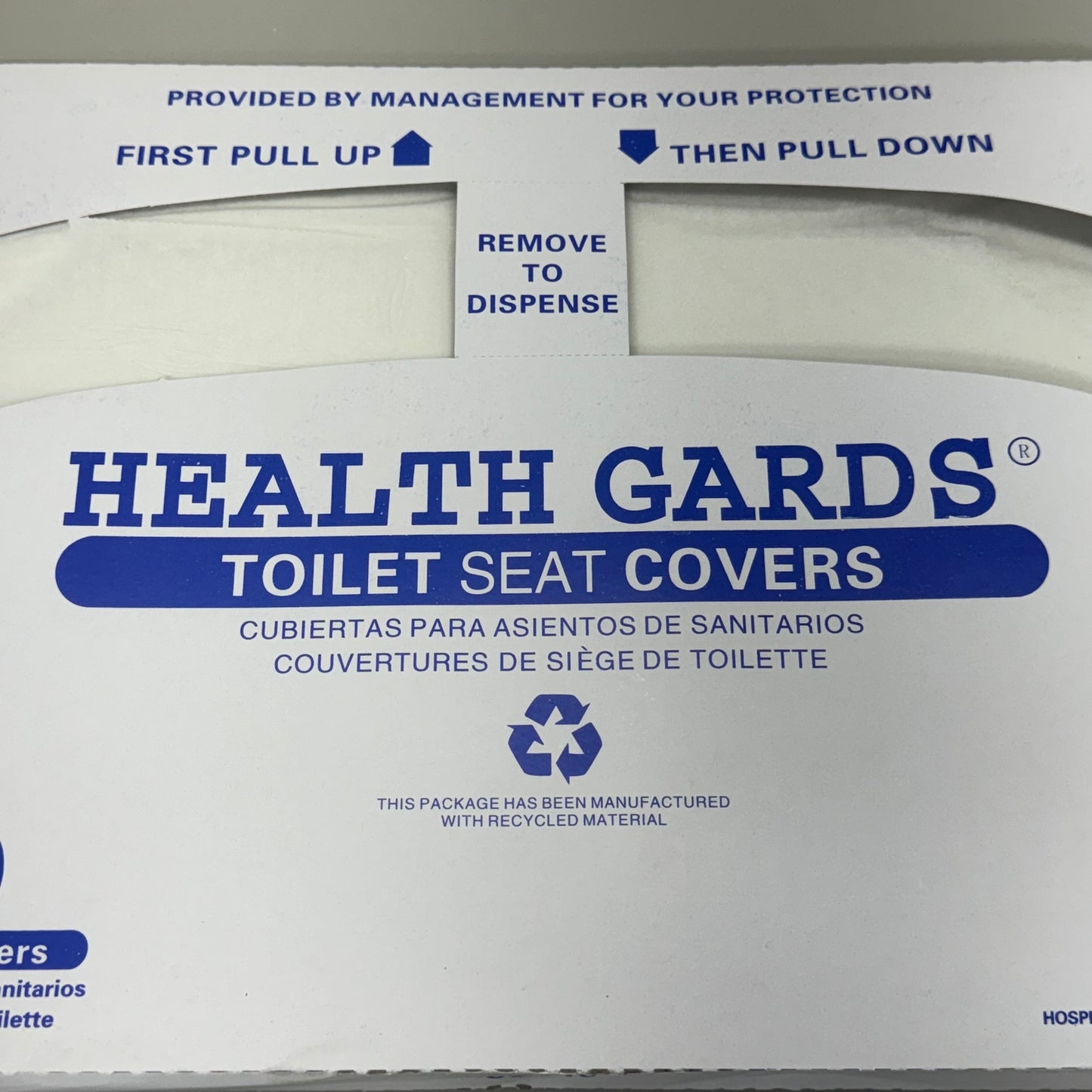 HEALTH GUARDS (4Pack) Half-Fild Toilet Seat Covers HG-1000