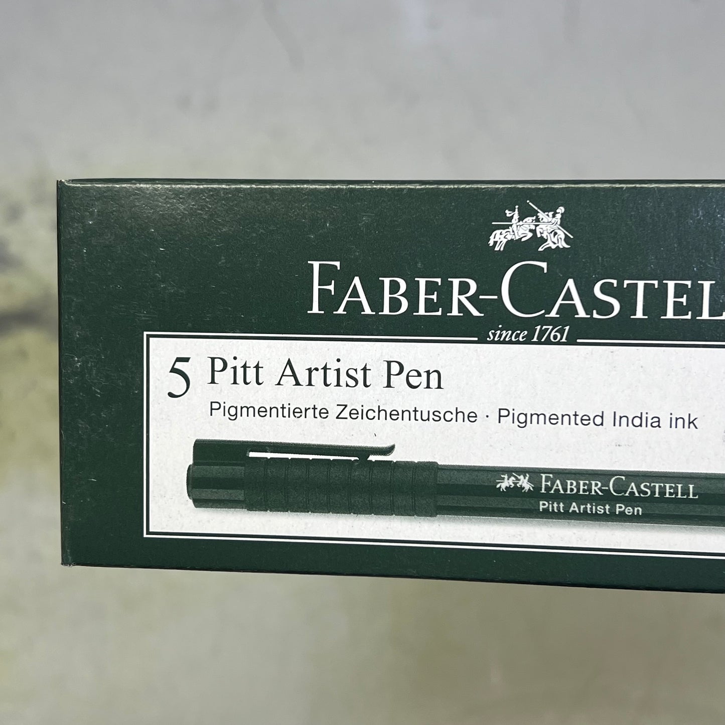 FABER-CASTELL (5 SET) PITT Fude Artist Hard Pen Pigmented India Ink 199 Black