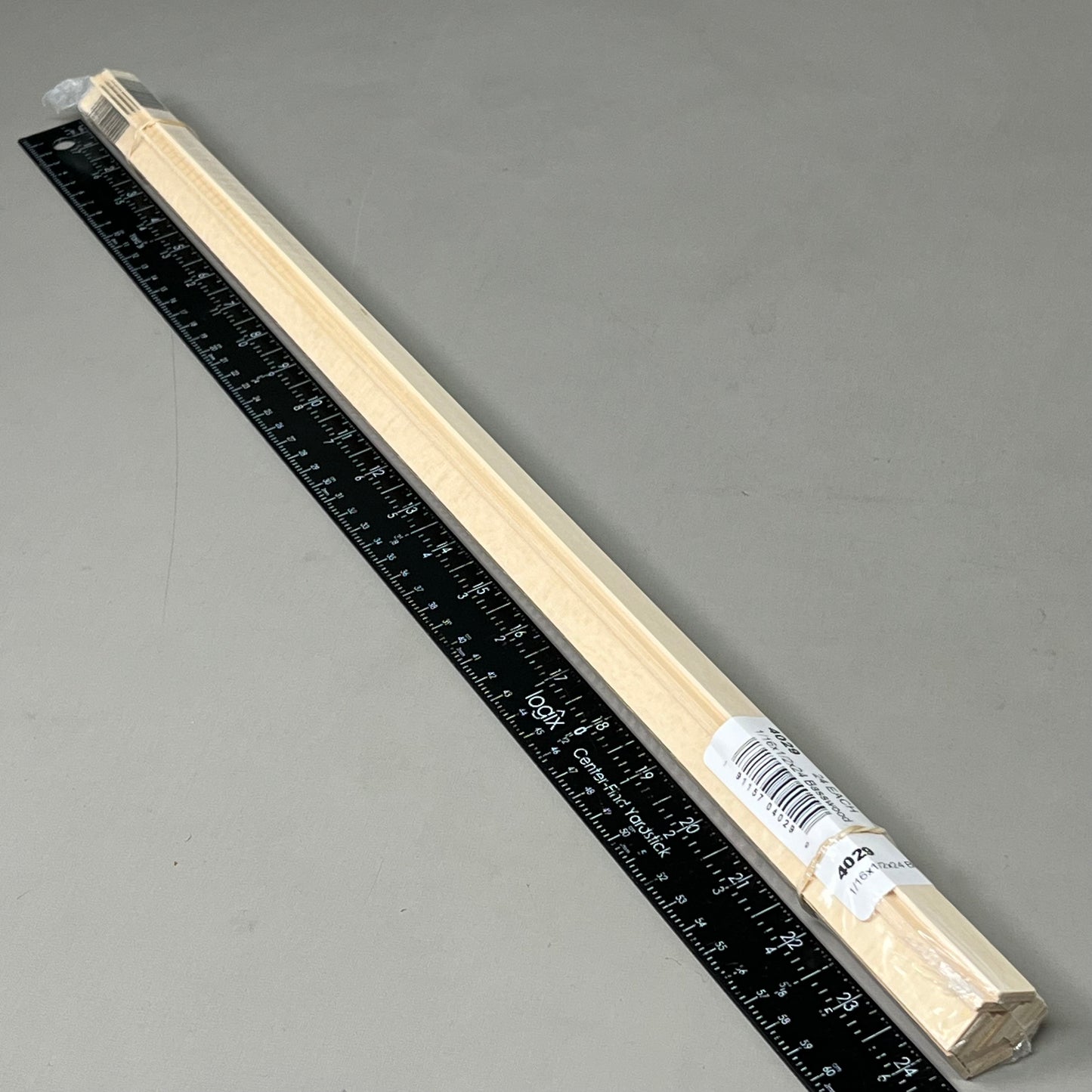 MIDWESTS PRODUCTSCO. (48 PACK) Domestic Basswood Strips 1/16" X 1/2" X 24" 4029