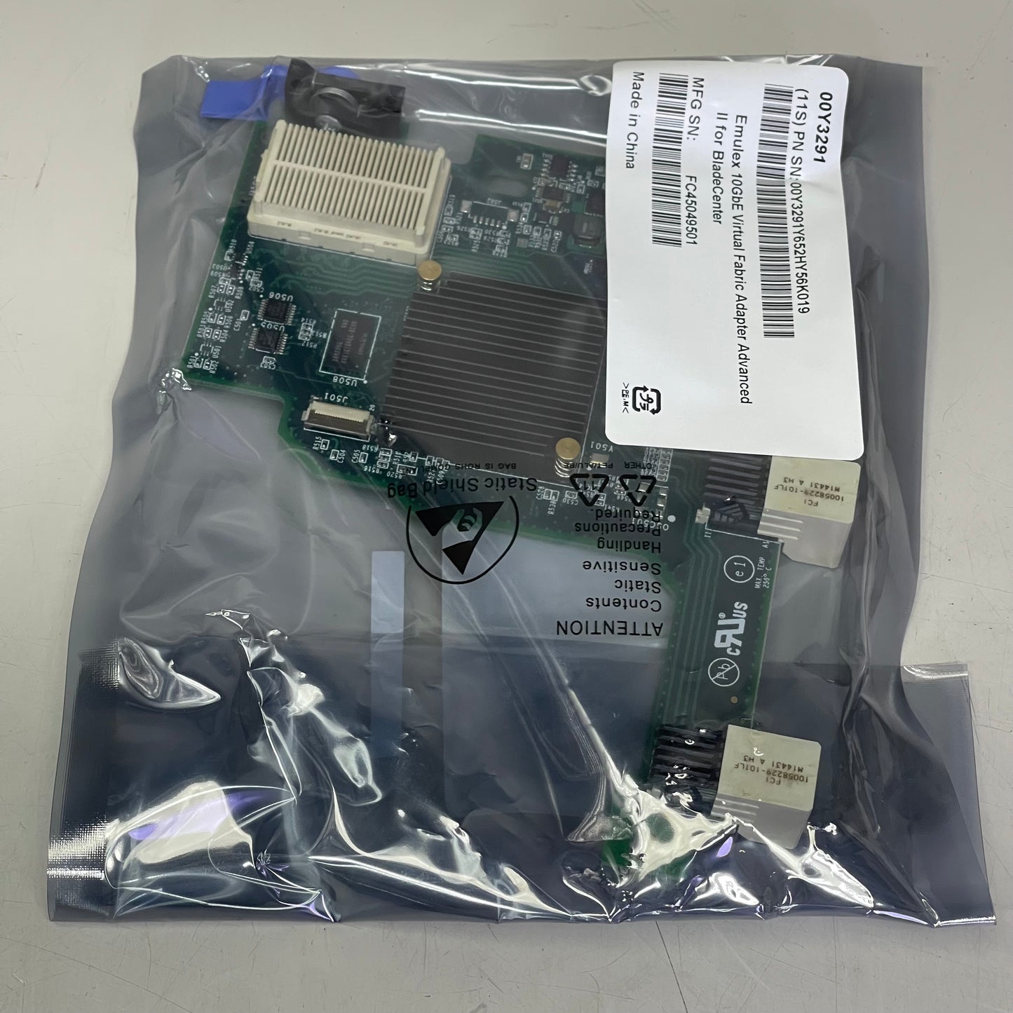EMULEX 10GbE Virtual Fabric Adapter Advanced II For BladeCenter Green FC45049501