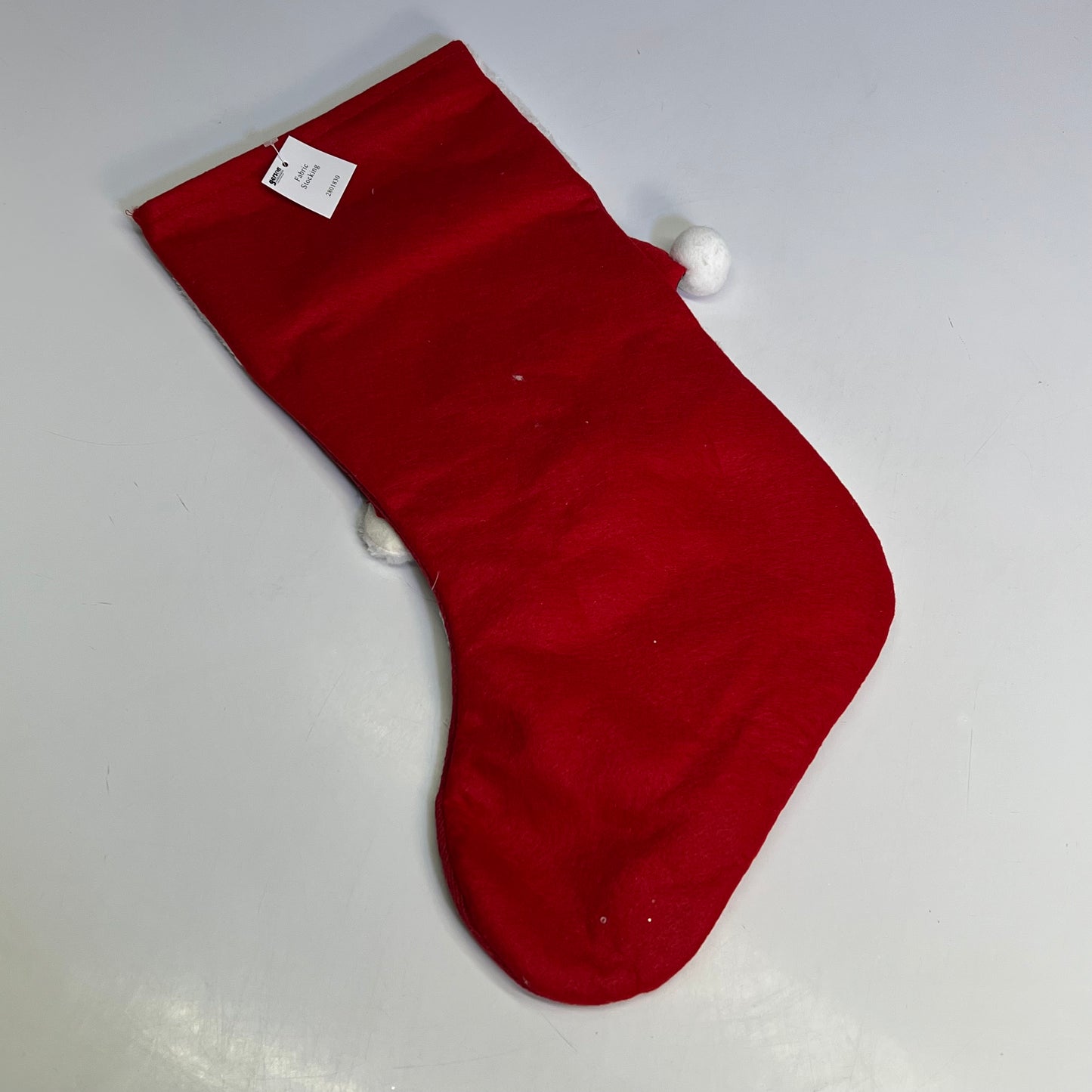 GERSON (2 PACK) Christmas Santa & Snowman Fabric Stocking 18" Red/White 2801830