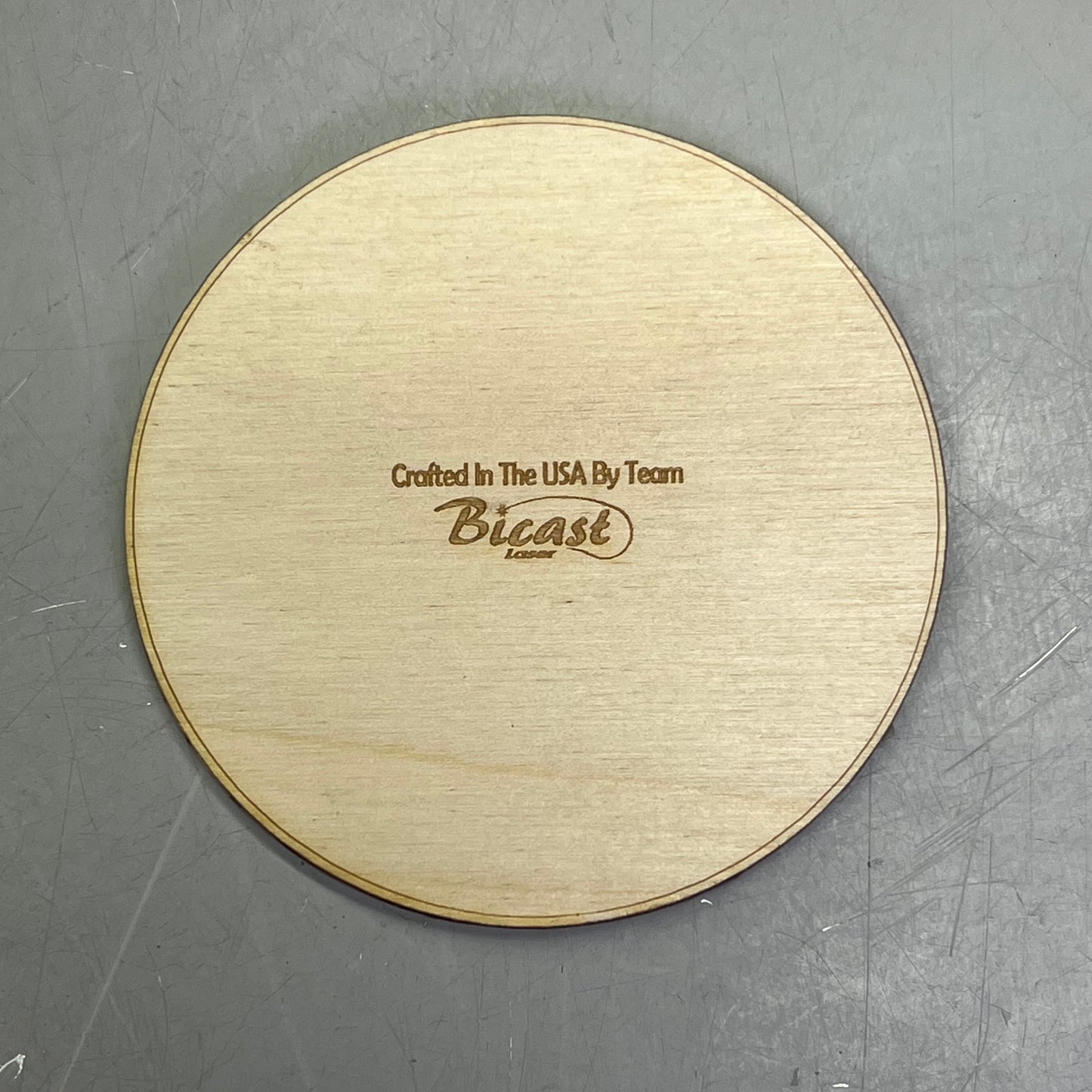 (2 PACK) Juneau Alaska Laser Cut & Painted Wooden Puck Collectable Made In USA