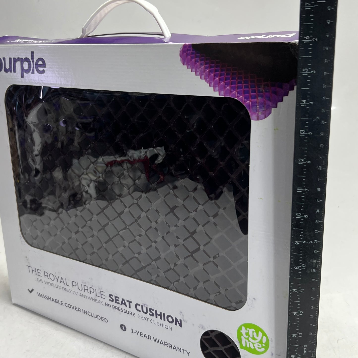 THE PURPLE Royal Seat Cushion 18"L x 16"W x 2"H Purple PSC-RYL-01