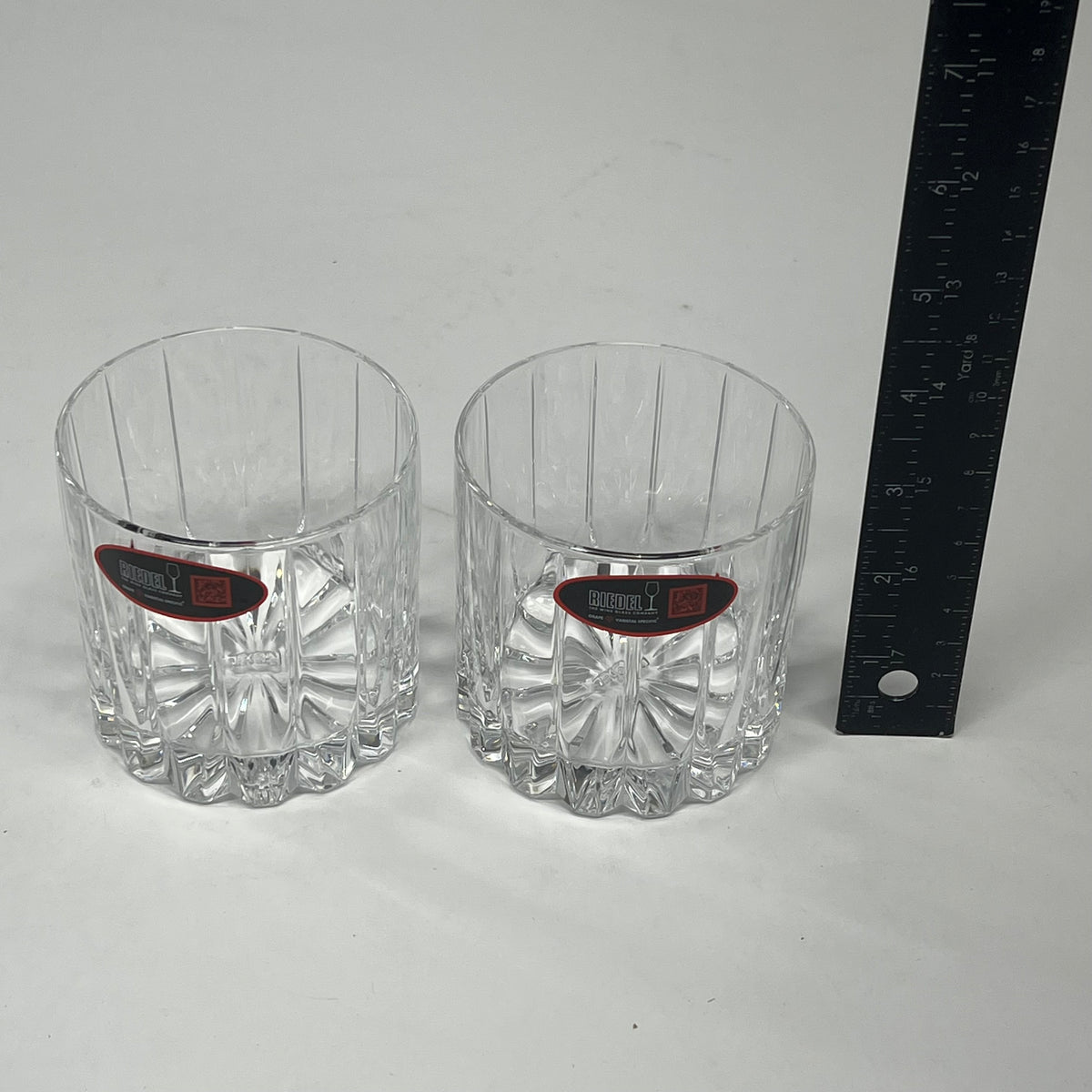 RIEDEL BAR Drink Specific Glassware 2 Rocks Whiskey Glasses Set of 2 Clear 6417