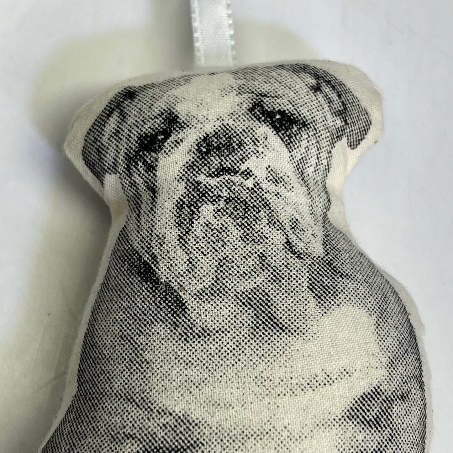 BRODERPRESS (3 PACK) Hand Silkscreened Dog Ornaments 3.5"x5" Black & White