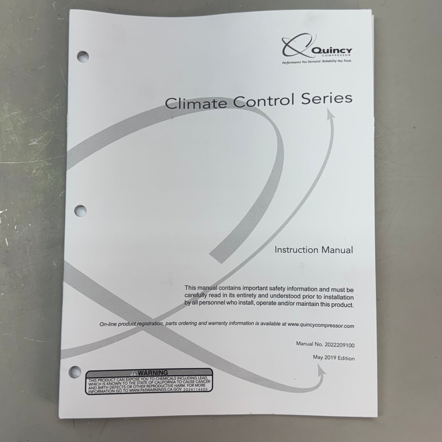 Quincy Compressor K40 Climate Control Series Industrial Air Compressor