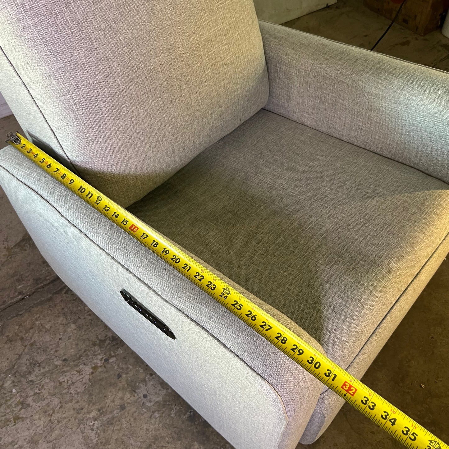 GRACO Teddi Charging Power Recliner Swivel Glider Steel Basketweave 06511-31X-FC