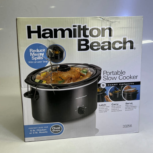 HAMILTON BEACH 5 Quart Portable Slow Cooker 33256