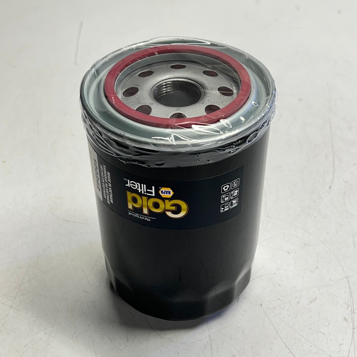 NAPA Gold Filter Spin on Oil Filter W/ Gasket  1 in - 16 Thread 100242