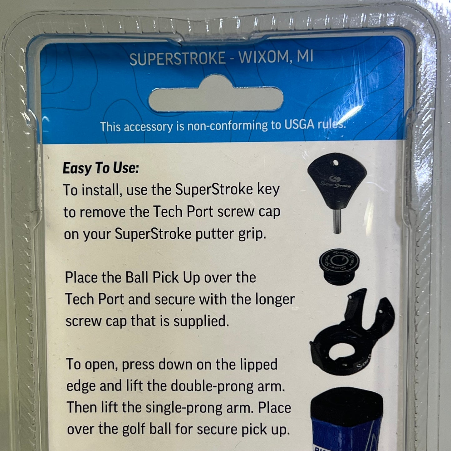 SUPER STROKE (2 PACK) Low Profile Ball Pick Up Attachment For Equipment