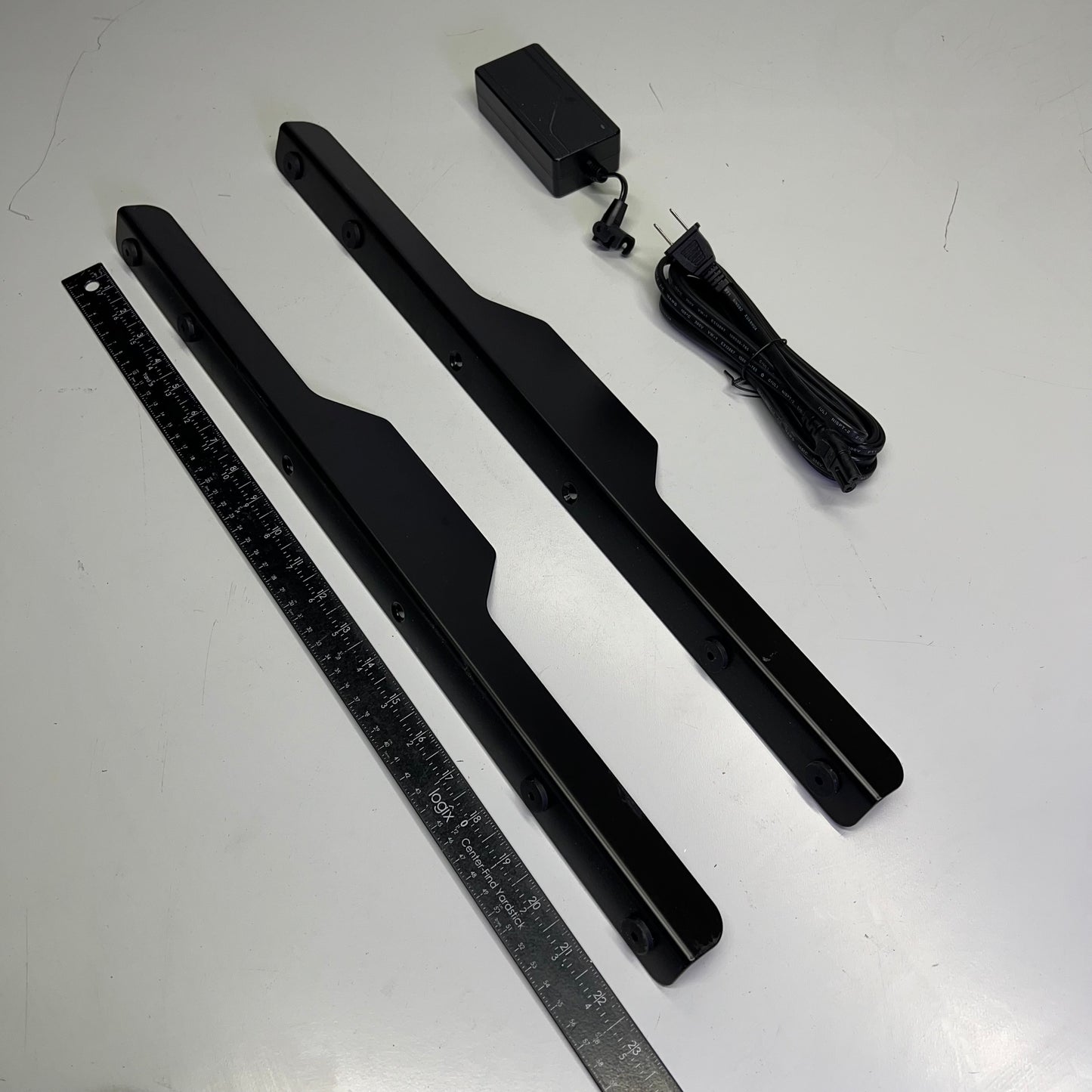 Dual Motor 2 Stage Height Adjustable Base Desk 2 Leg 220lbs Cap Black LOHI-S-BLK