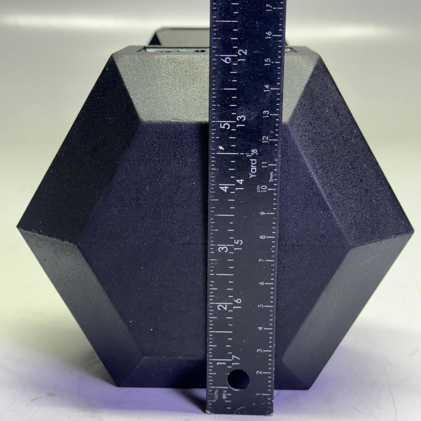 TITAN FITNESS (2 PACK) Black Rubber Coated Hex Dumbbell Single 50lb HEXDBB_50