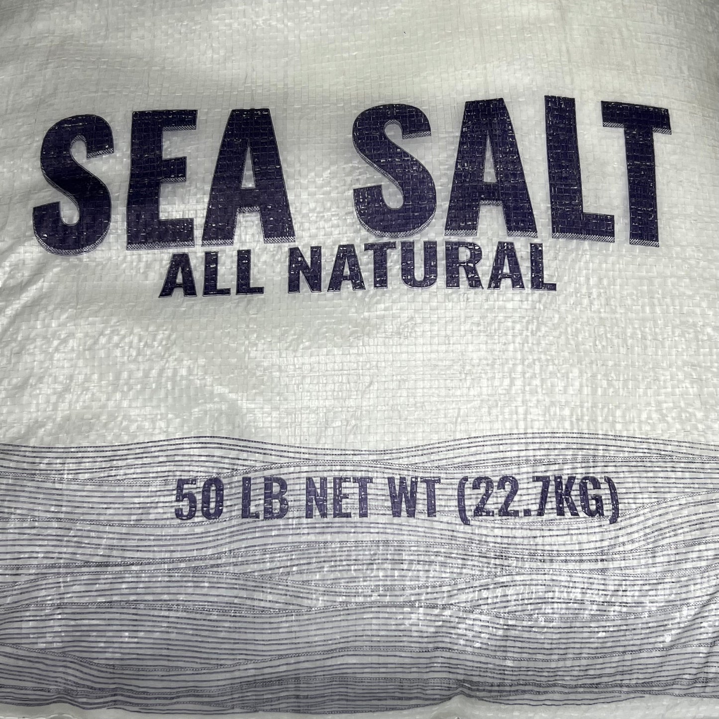 SEA SALT SUPERSTORE (50 LBS) All Natural Kosher Fine Grain Sea Salt BB 06/28